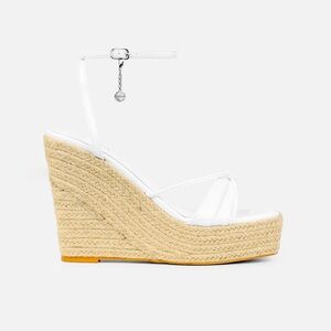 SIMMI SHOES UK - WHITE WEDGES